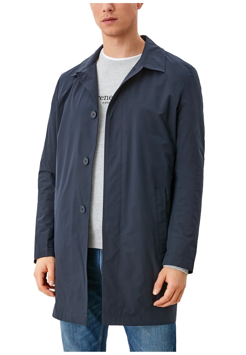 Herren Trenchcoats | s.Oliver LEICHTER MIT KOMFORTSTRETCH Kurzmantel dark blue/dunkelblau - XI06772 Herren Trenchcoats | s.Oliver LEICHTER MIT KOMFORTSTRETCH Kurzmantel dark blue/dunkelblau - XI06772
