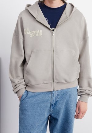 Felpa con zip - grey