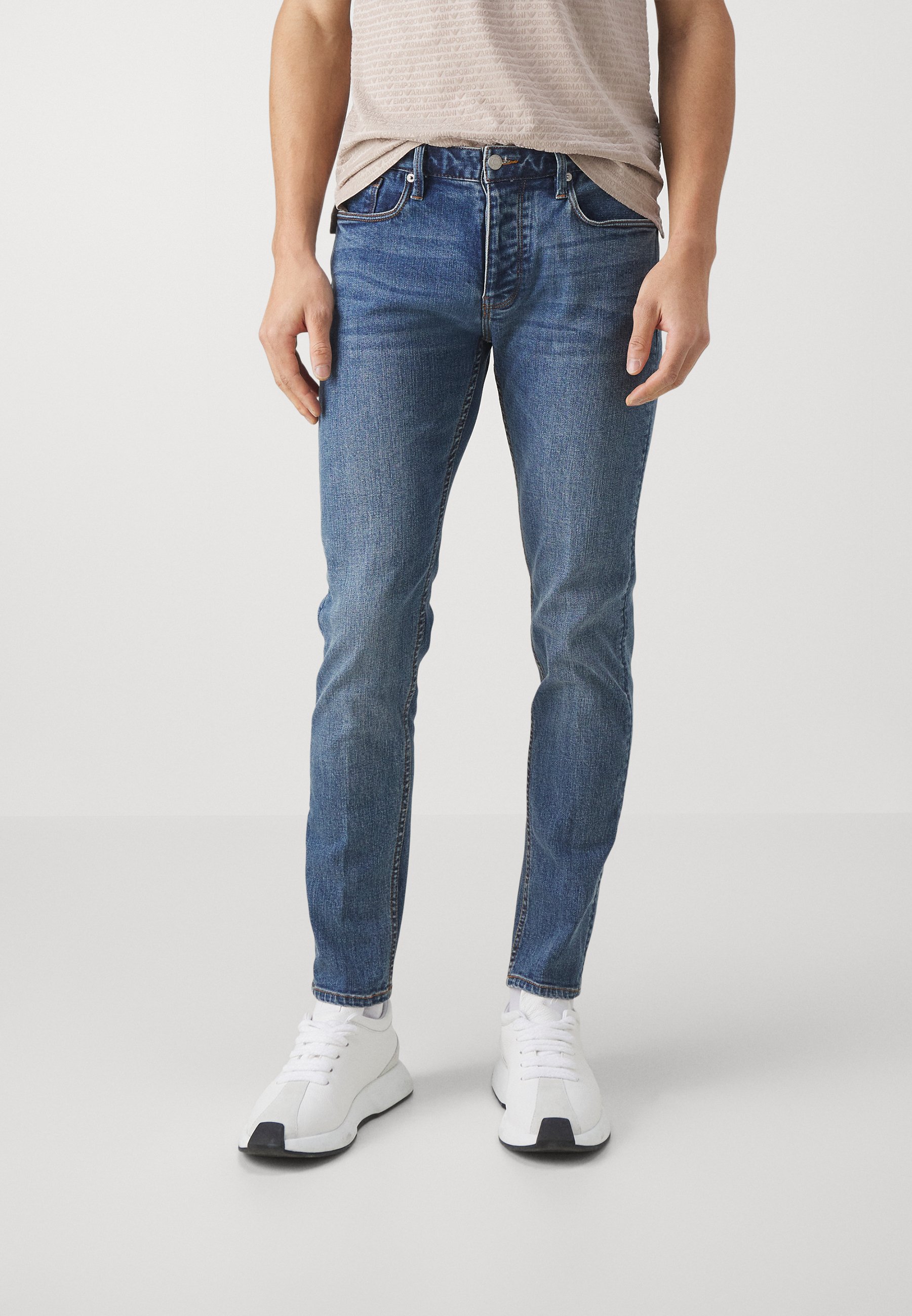 Emporio Armani Slim fit jeans - denim blu/blue denim - Zalando