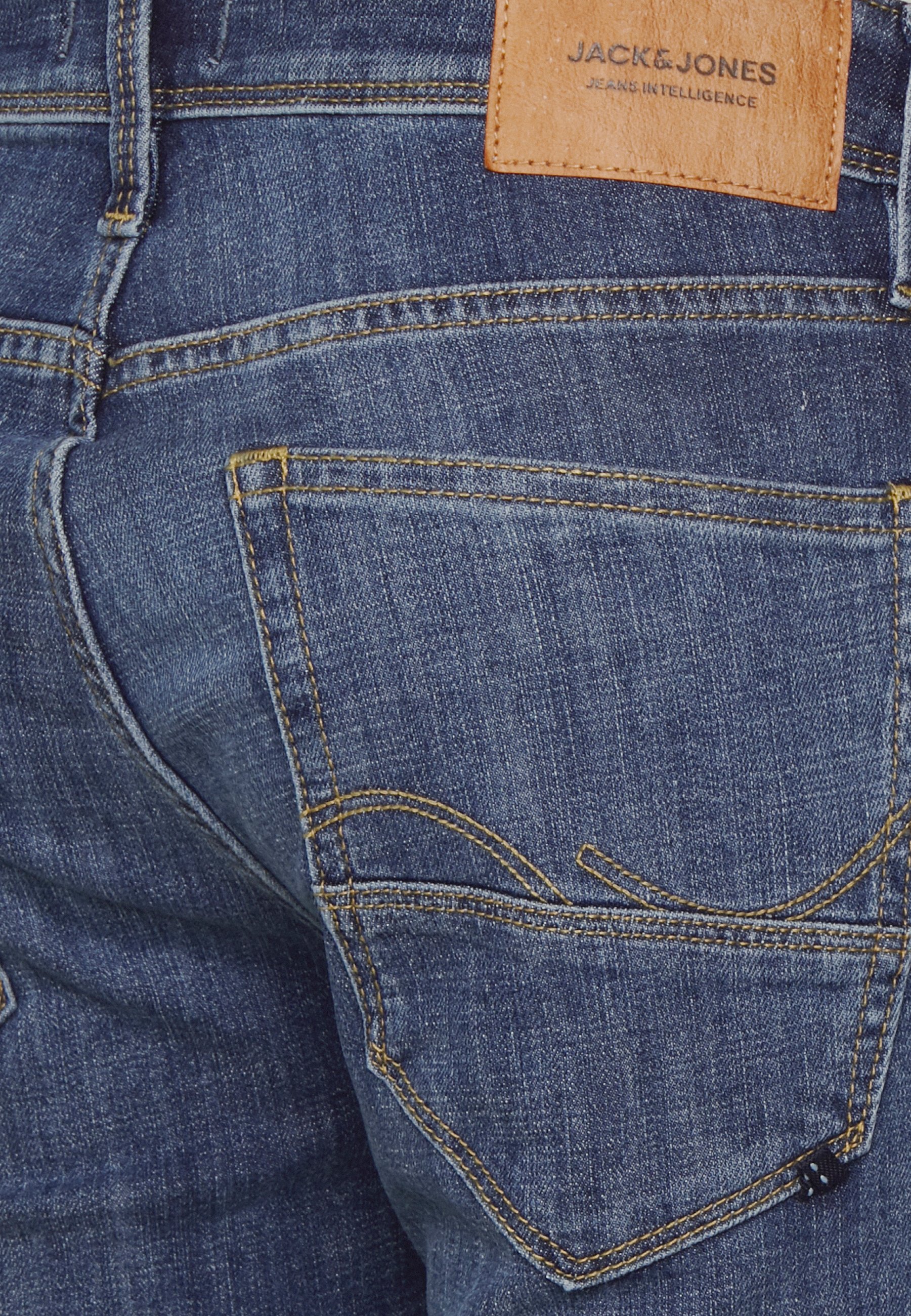 JACK & JONES JJIRICK Jeansshort voor heren, stretch, kort, regular fit, korte broek, bermuda shorts, zomer, denim, effen, zwart, blauw, S, M, L, XL, XXL, XXL