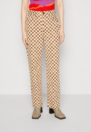 Madewell BAGGY IN CHECKER DAISY PRINT - Jeansy Relaxed Fit