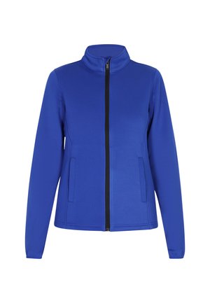 Plavajakna na zip od glatkog materijala; ima visoki ovratnik, dvije bočne džepove i detalj od crnog zipa. Dugi rukavi s uskim manžetama.