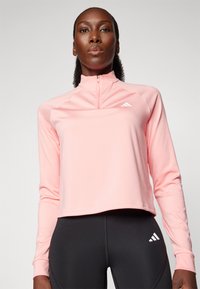 adidas Performance ZIP - Top s dlouhým rukávem - semi pink spark
