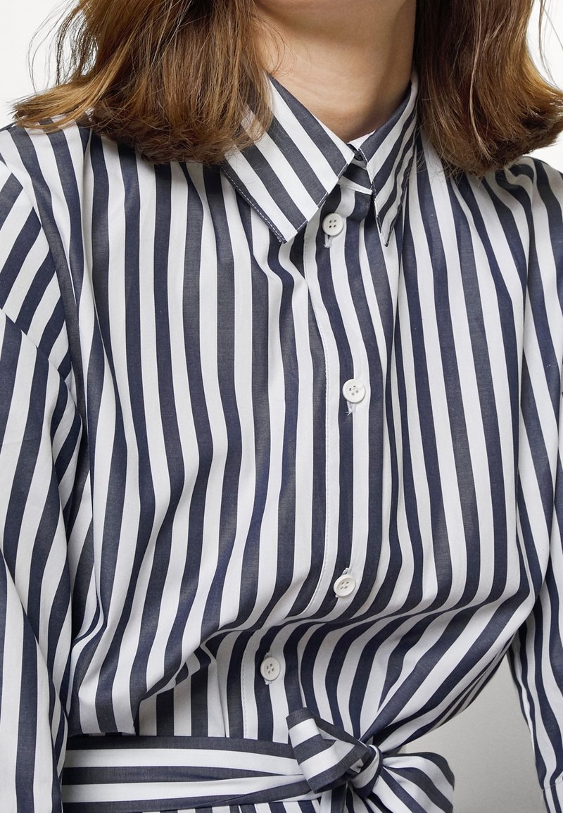 max mara striped shirt dress S Max Mara Striped Shirt Dress (Dresses) IFCHIC.COM