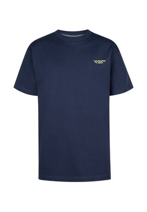 BACK PRINT SHORELINE - T-shirt med print - navy blue