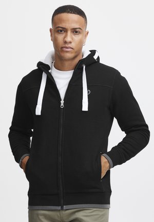 Zip-up sweatshirt - black pil