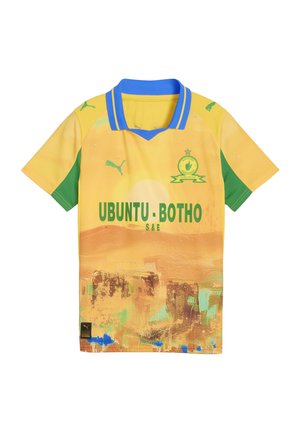 SUPER X MAMELODI SUNDOWNS  - Printtipaita - pelé yellow fast green