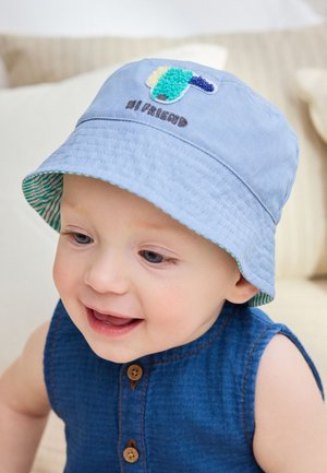 Next, BUCKET 2 PACK - Sombrero - green stripe dog embroidery baby