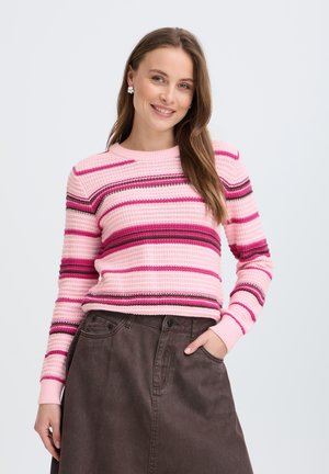 b.young, BYMAGIO STRIPE JUMPER 2 - Jersey de punto - orchid pink stripe