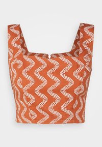 VAMP TOP - Top - rust/beige