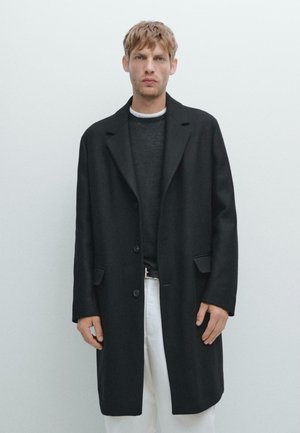 Klassischer Mantel - black