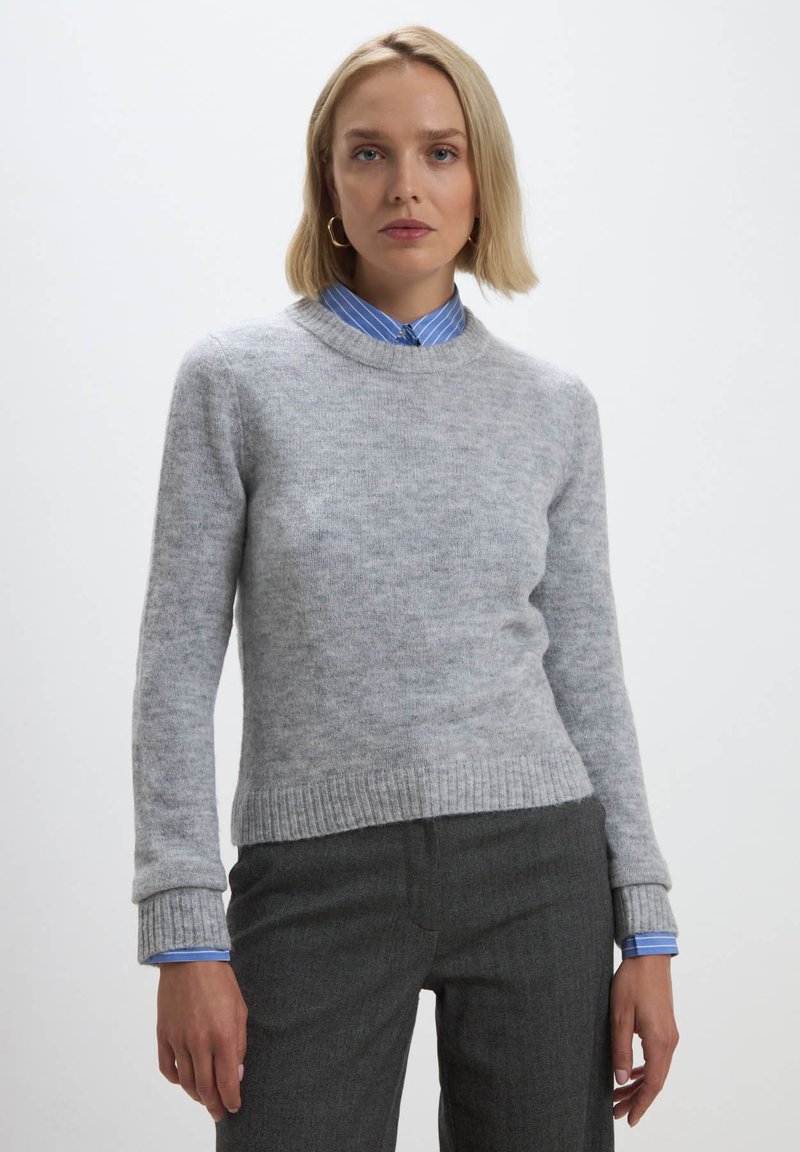 Maglieria casual con lettera girocollo maglione da donna a maniche