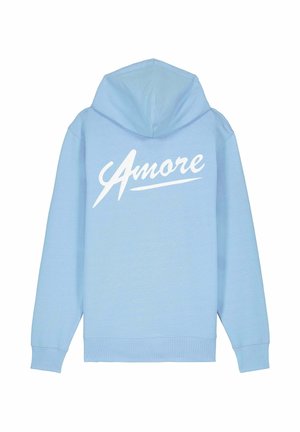 AMORE BACK EMBROIDERY UNISEX  - Felpa con zip - blue