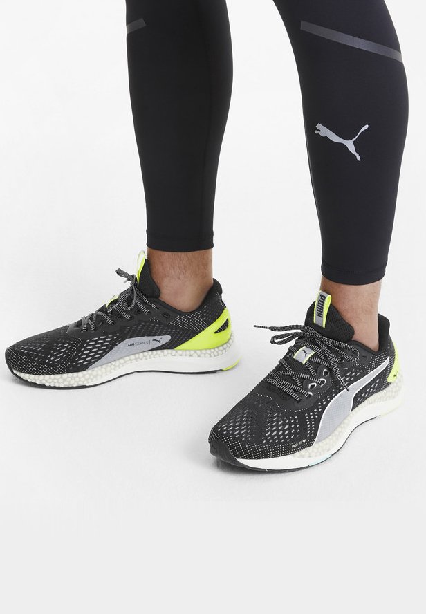 Puma SPEED - Hardloopschoenen neutraal - black/yellow/Zwart - Zalando.nl