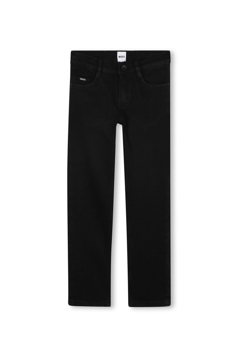 BOSS Kidswear Straight leg jeans zwart