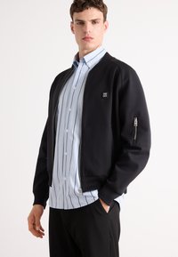 HUGO - DARGENZIP - Zip-up sweatshirt - black Thumbnail Image 1