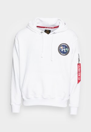 Alpha Industries MISSION HOODY - Felpa con cappuccio - white