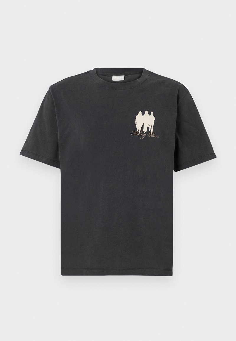 Filling Pieces T-shirt print antraciet gemêleerd