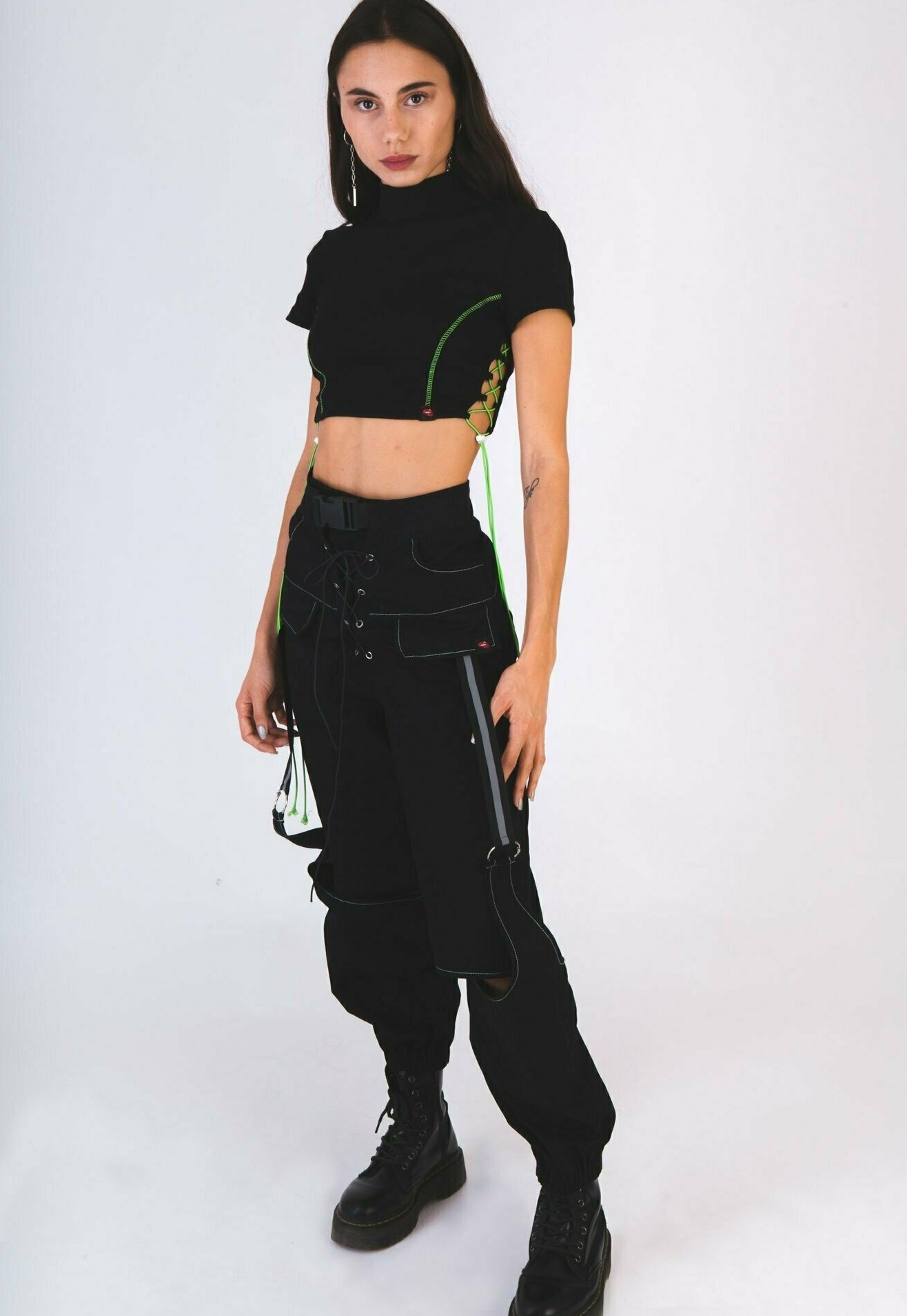 Alice's Lips Pantaloni cargo - nero - Zalando.it