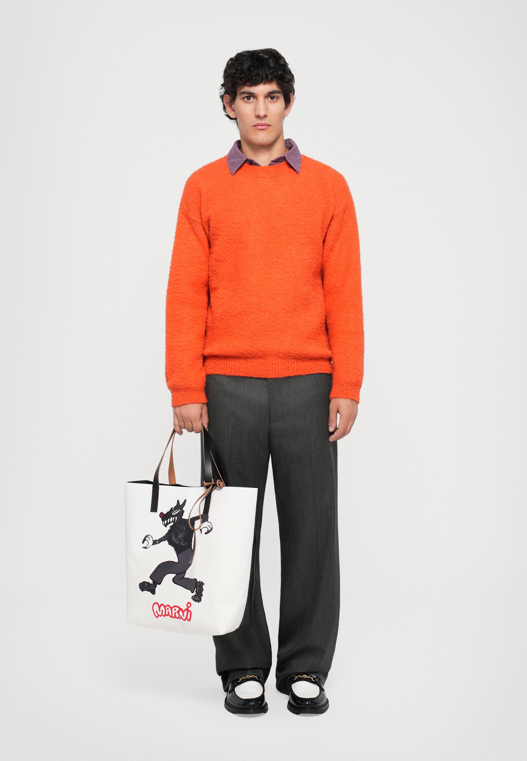 Marni TRIBECA UNISEX - Tote bag - black/white - Zalando.co.uk
