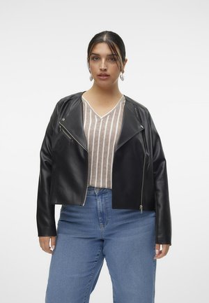 VMCRILEY JACKET - Jachetă din imitație de piele - black