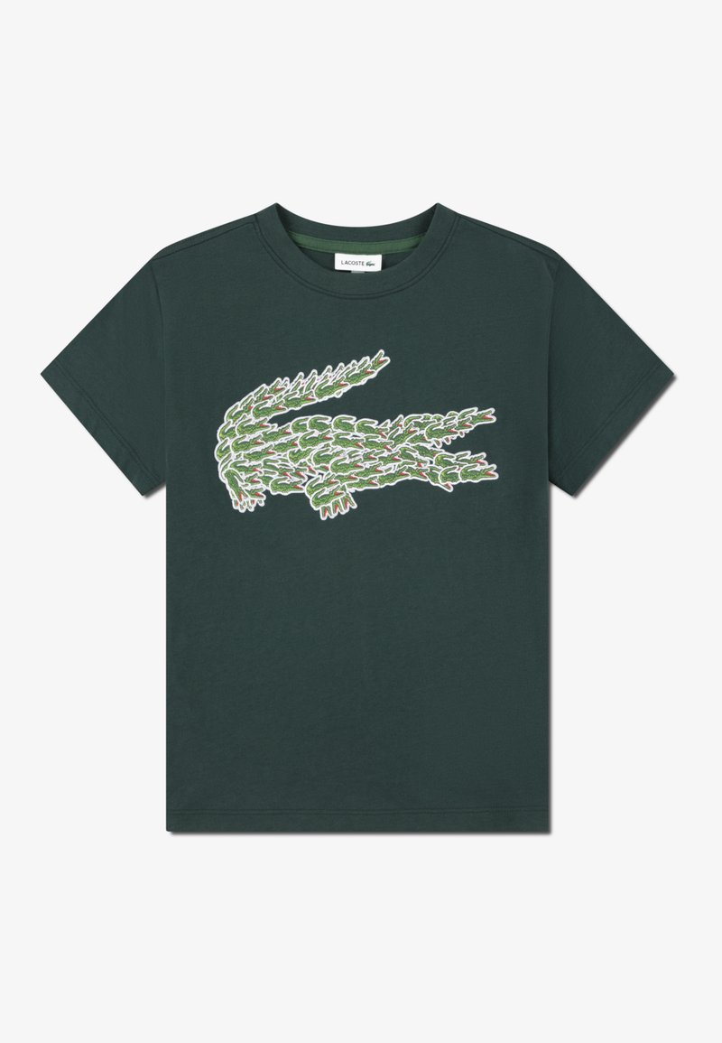 Lacoste MULTI CROCO TEE - T-shirt con stampa - sinople