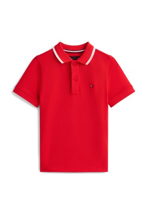 Tommy Hilfiger, REGULAR FIT BACK WAVY FLAG POLO SHIRT - Polo - rapid red