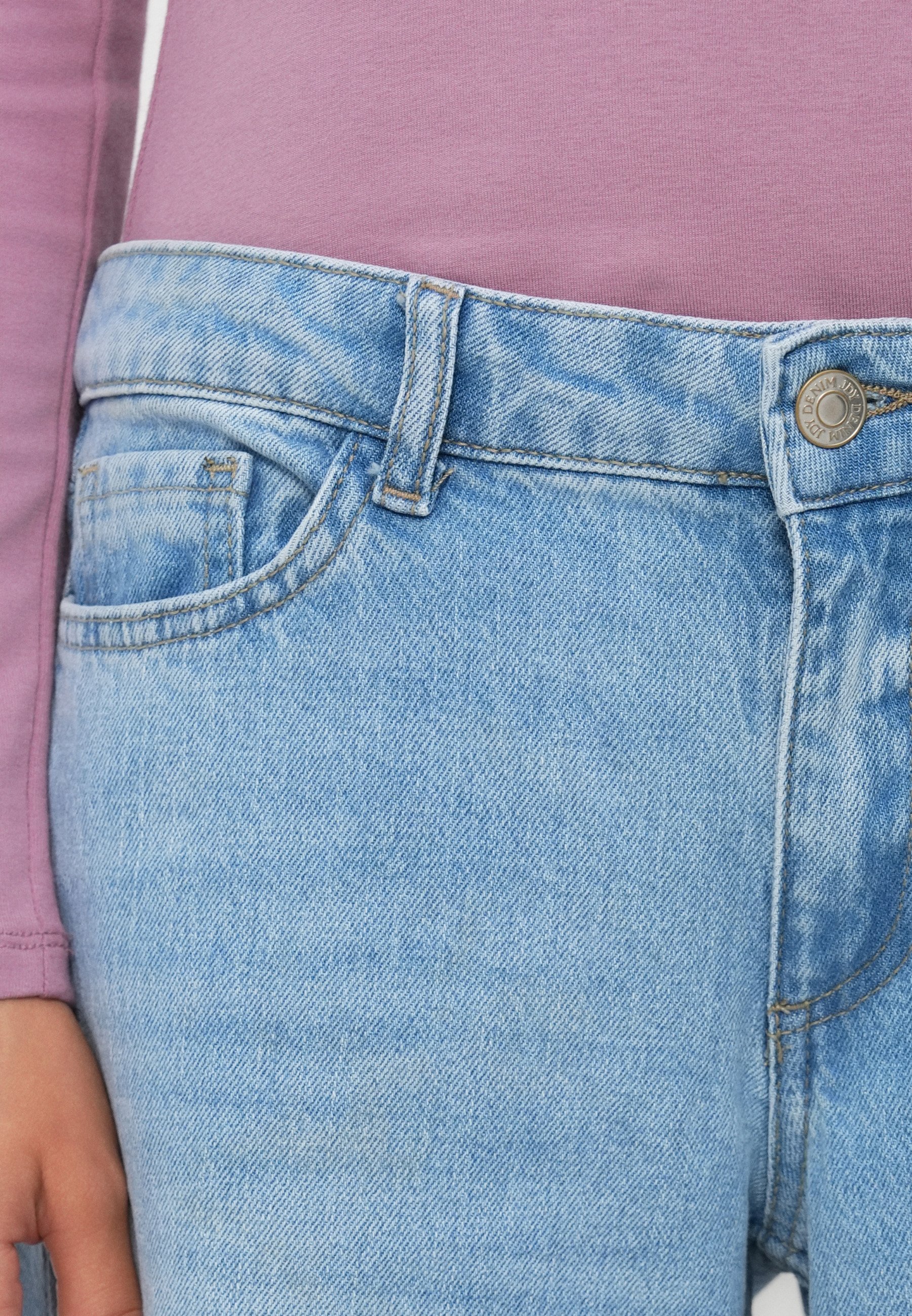 JJXX JXTOKYO WIDE FIT DENIM - Wide Leg - light blue denim/light