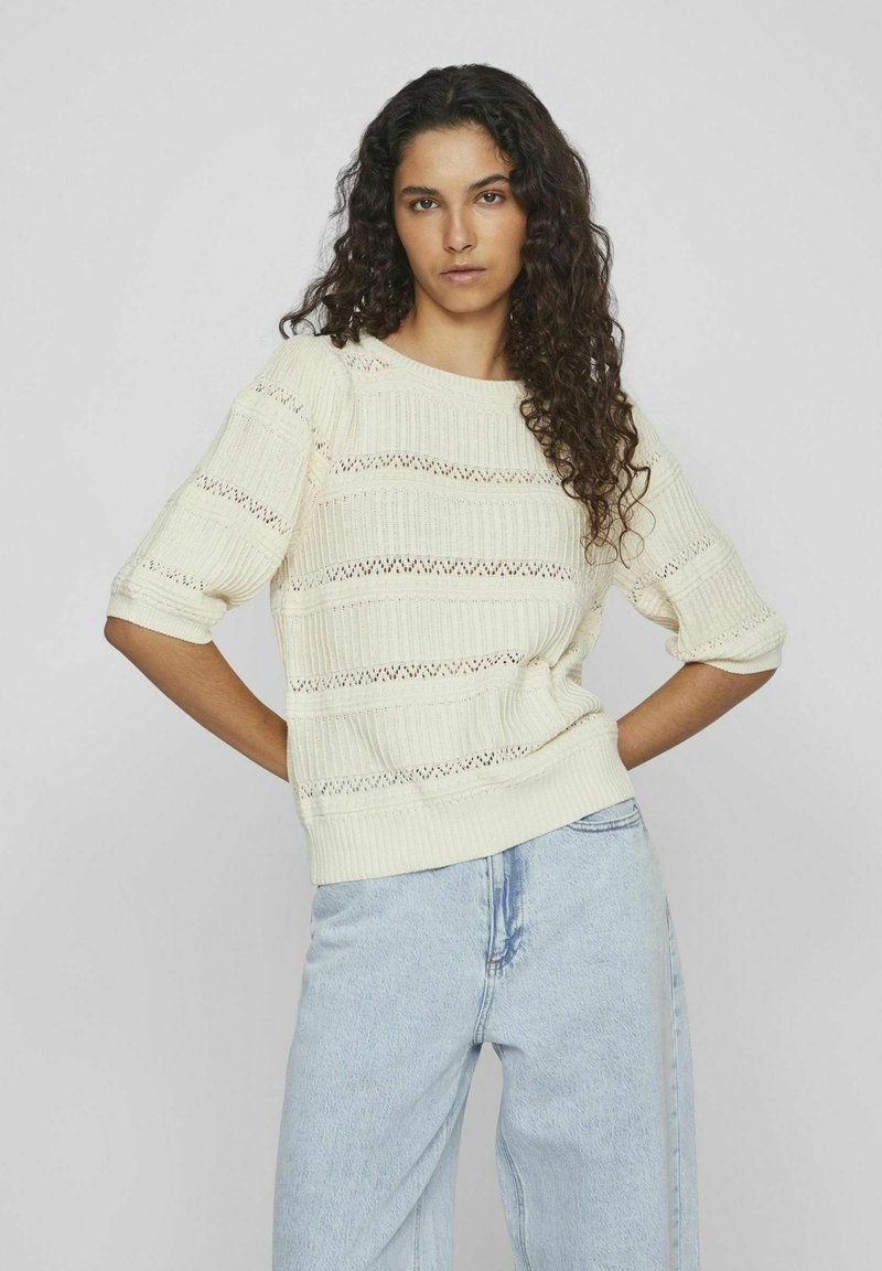 Vila T-shirt met ronde hals, model 'DREAMERS PURE' in grasgroen online