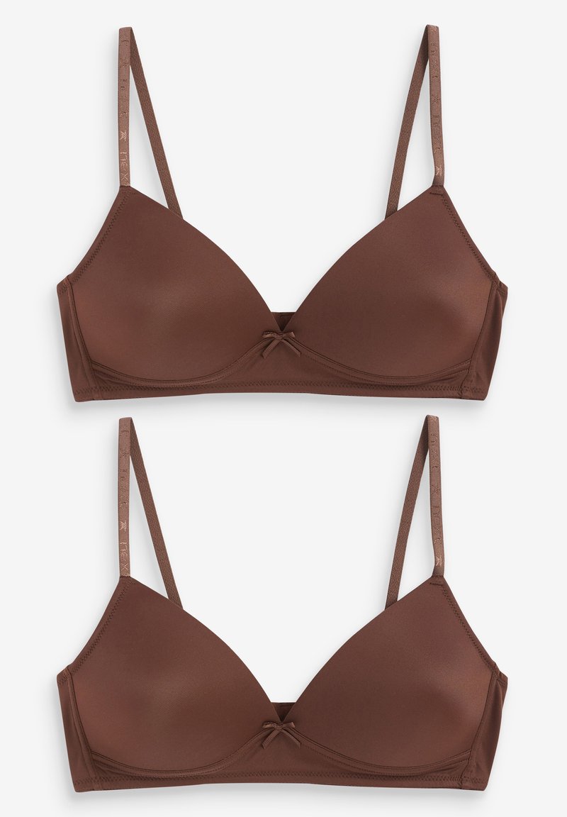 Next - 2 PACK  - Reggiseno a triangolo - brown, Ingrandire