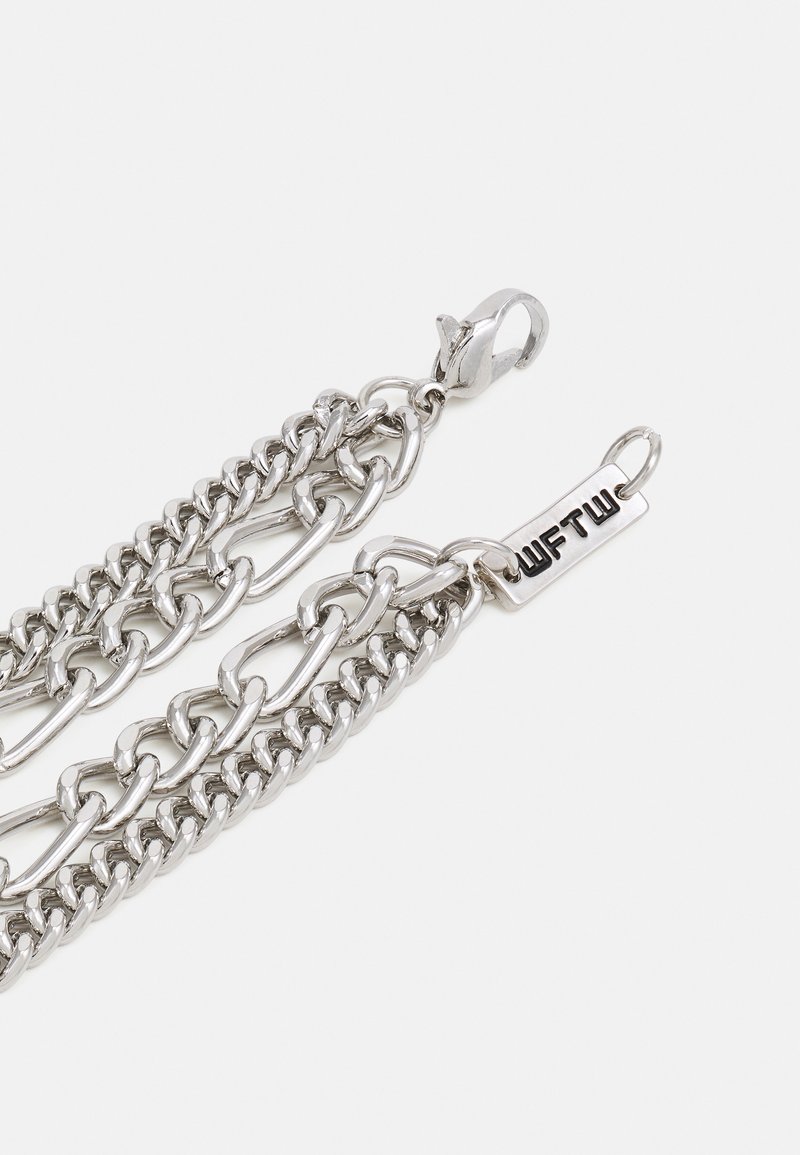 Herren Halsketten | Wild For The Weekend FIXTURE DOUBLE ROW NECKLACE Halskette silver-coloured/silberfarben - DO85916 Herren Halsketten | Wild For The Weekend FIXTURE DOUBLE ROW NECKLACE Halskette silver-coloured/silberfarben - DO85916