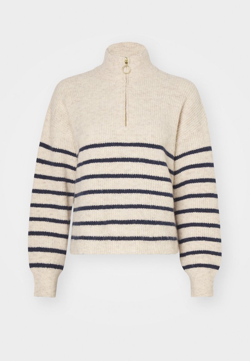 ONLY ONLTOKYO ZIP PULLOVER - Camisola - pumice stone/bege - Zalando.pt