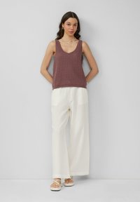 QS AJOURMUSTER - Top - altrosa