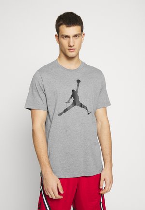 JUMPMAN CREW - Potiskana majica - carbon heather/black