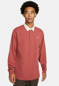 Nike Sportswear SOLO - Bluză polo - multicolor brick red
