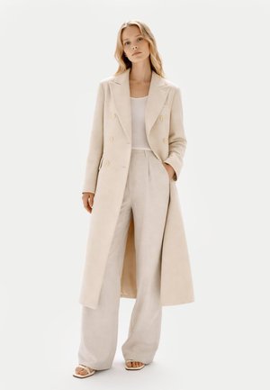 DOUBLE BREASTED  - Klassischer Mantel - beige