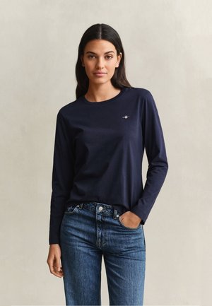 GANT, SHIELD - Langærmet T-shirt - evening blue