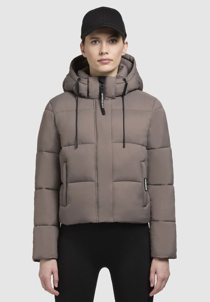khujo STINE MATT - Winterjas - taupe dunkel
