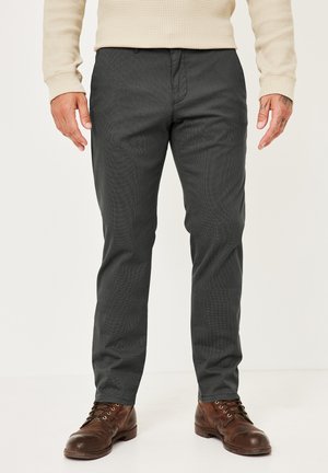 JASPER SLIM FIT MIT STRETCH UND MOTIV - Chinos - figured anthra
