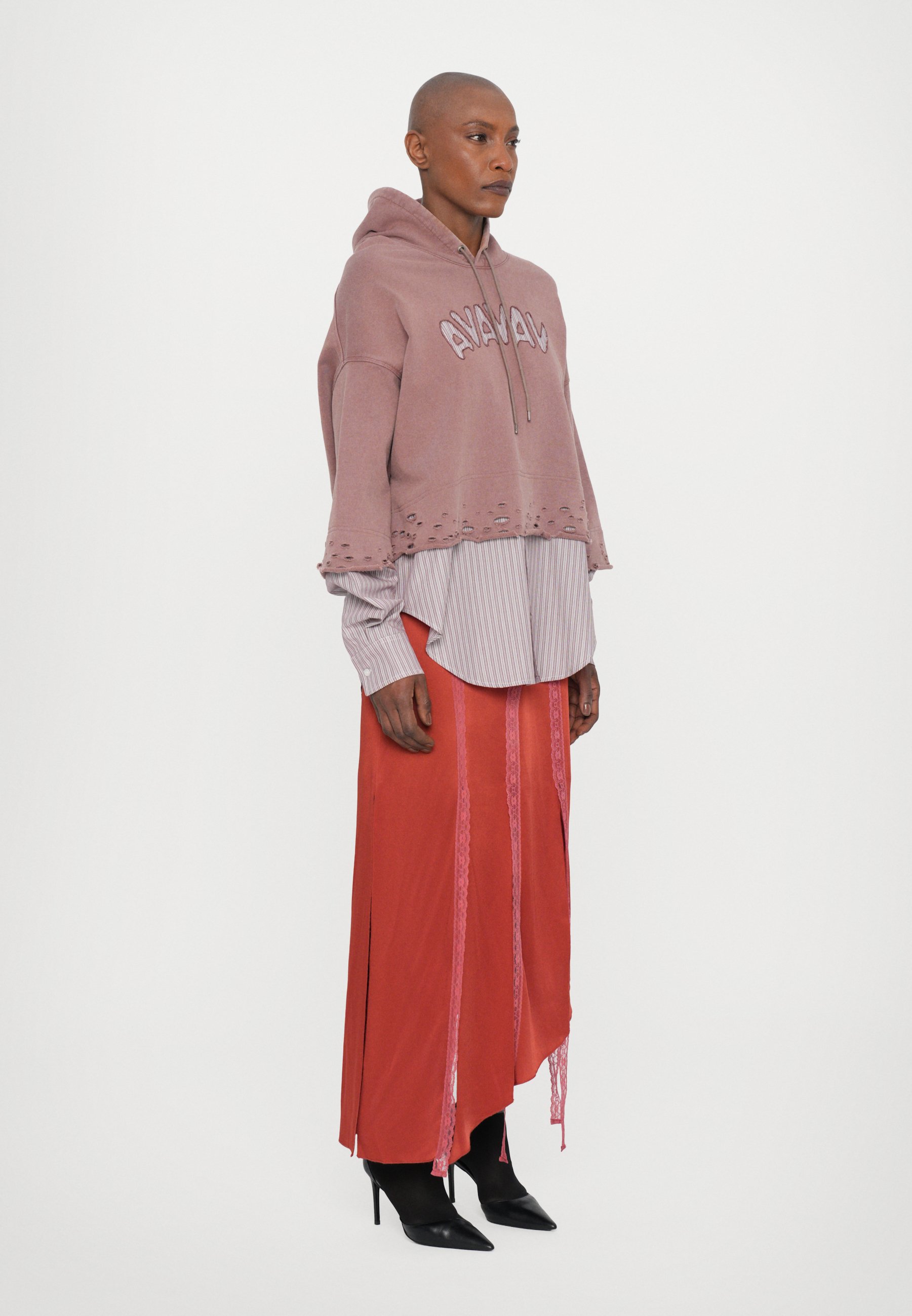 売れ筋商品|||アヴァヴァヴ パーカー・スウェットシャツ レディース アウター BUTTON UP HOODIE - Sweatshirt - red AVAVAV BUTTON UP HOODIE - Sweatshirt - red/light red - Zalando