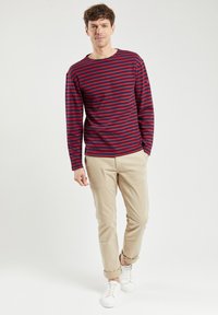 Armor lux LOCTUDY MARINIÈRE - Langærmet T-shirt - navire/braise