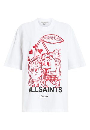 AllSaints BREAKUP ETTA - T-shirt med print - white