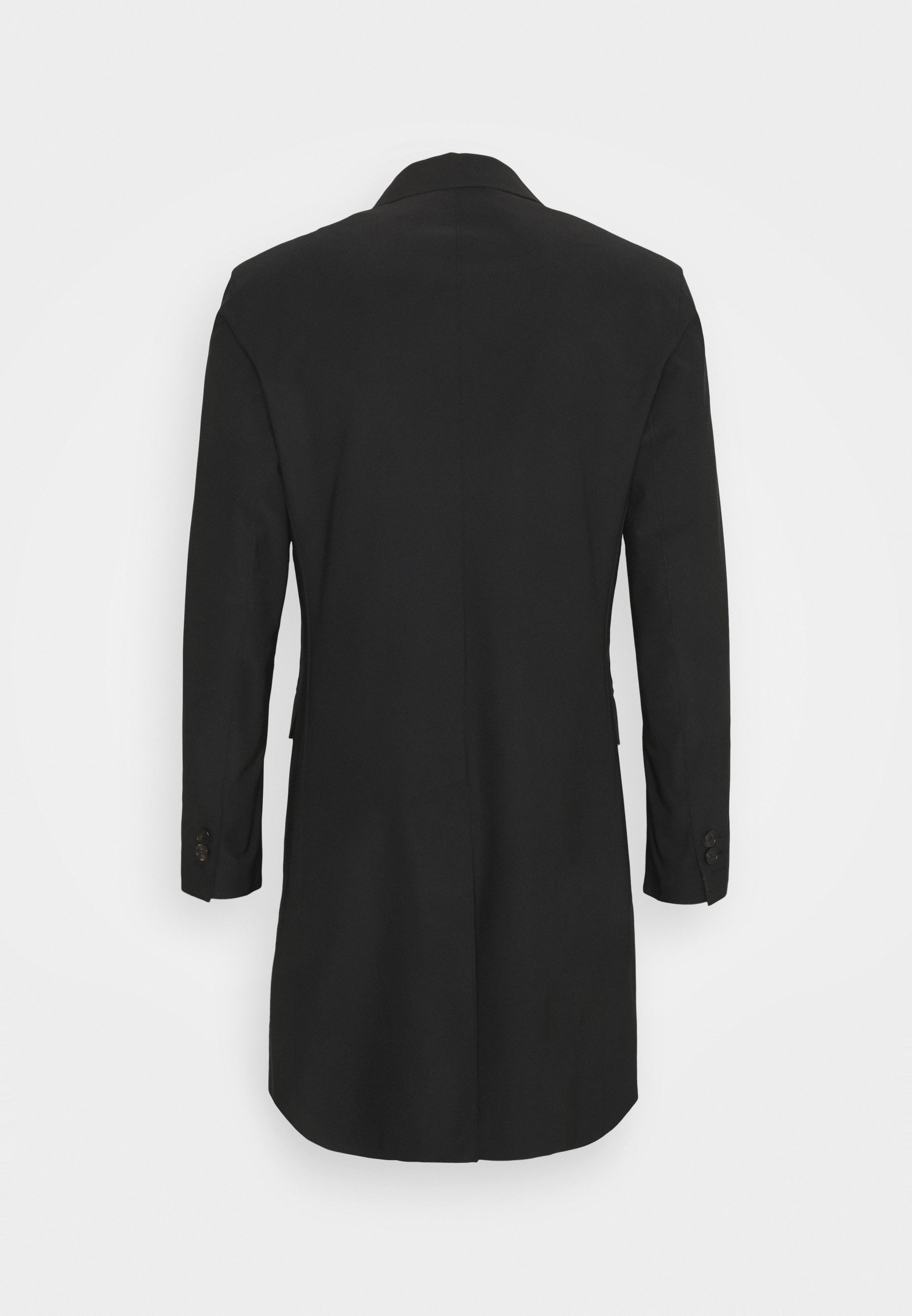 single breasted coat black