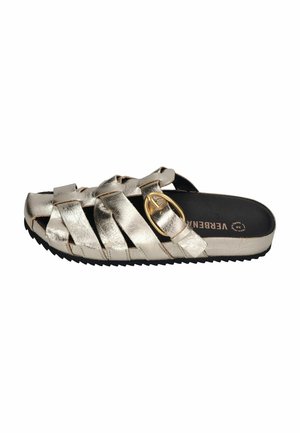VERBENAS, Pantolette flach - oro