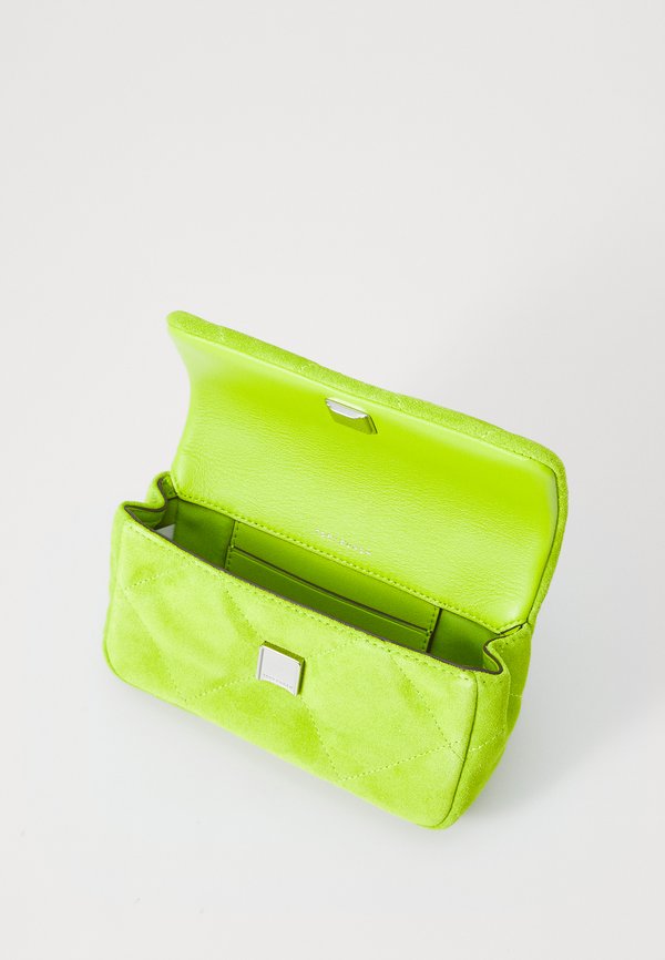 KIRA DIAMOND QUIL MINI FLAP BAG - Cross body bag - bitter lime4