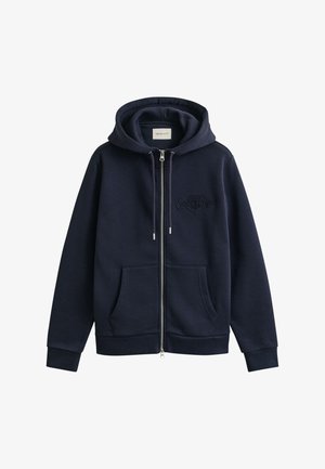 GANT, Φούτερ με φερμουάρ - evening blue