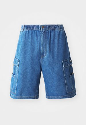 Converse UTILITY - Denim shorts - medium light indigo