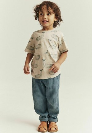 Newbie, MUSLIN TROUSERS UNISEX - Housut - dark turquoise
