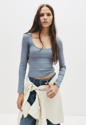 ROUND NECK  - Longsleeve - blue-grey