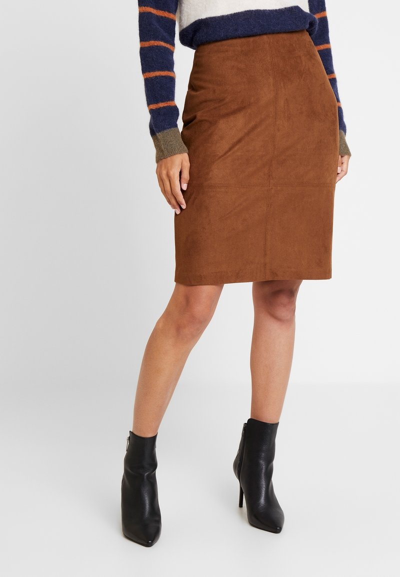 s.Oliver BLACK LABEL Jupe crayon - light brown